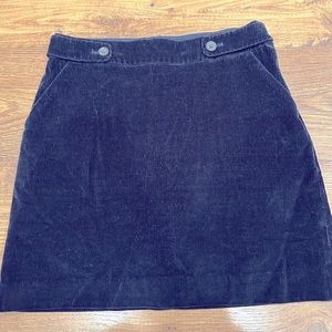Banana Republic Navy Corduroy Skirt